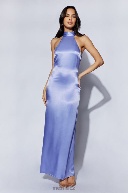 oblečení Meshki maxi šaty claire saténové s drapákem levandule V0D0D392