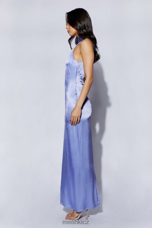 oblečení Meshki maxi šaty claire saténové s drapákem levandule V0D0D392