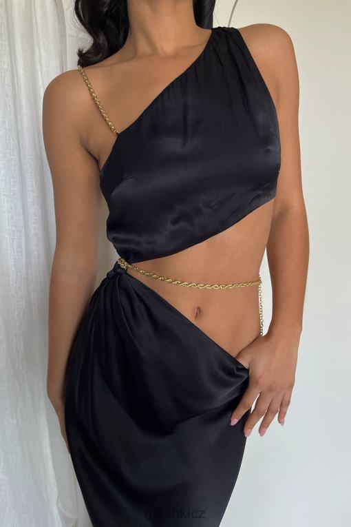 oblečení Meshki maxi šaty klementinského řetízku Černá V0D0D676