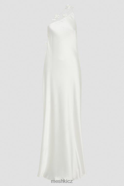 oblečení Meshki maxi šaty rebecca s růžemi na jedno rameno bílý V0D0D103