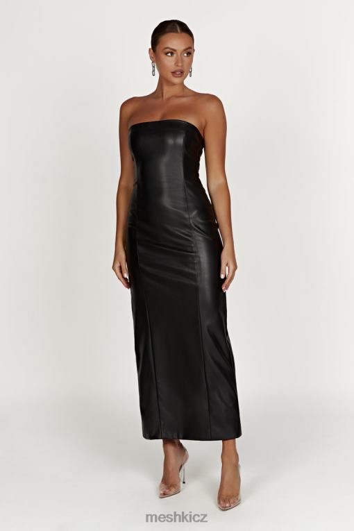 oblečení Meshki maxi šaty roberta pu Černá V0D0D434