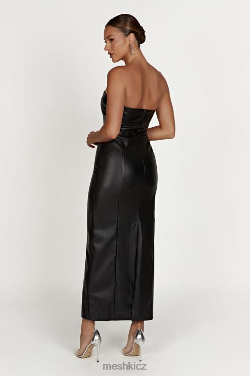 oblečení Meshki maxi šaty roberta pu Černá V0D0D434