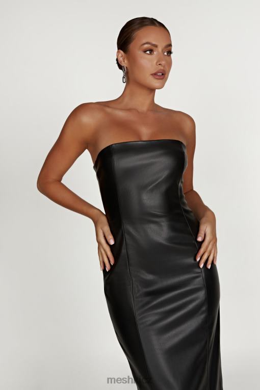 oblečení Meshki maxi šaty roberta pu Černá V0D0D434