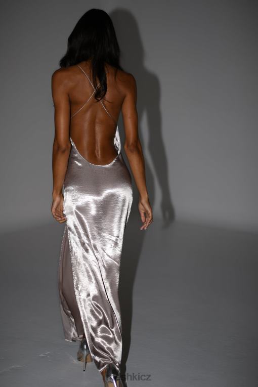 oblečení Meshki maxi šaty whitney wetlook bronz V0D0D246