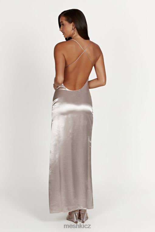 oblečení Meshki maxi šaty whitney wetlook bronz V0D0D246