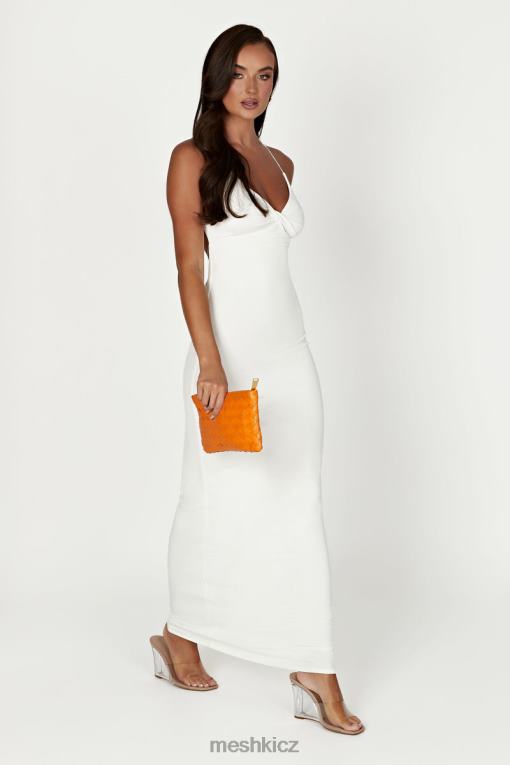 oblečení Meshki sinead twist maxi šaty bílý V0D0D211