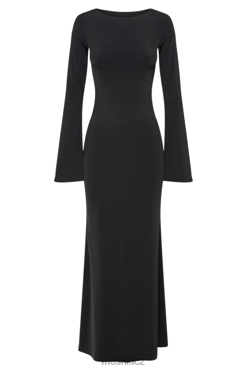 oblečení Meshki tarna slinky fishtail maxi šaty Černá V0D0D56