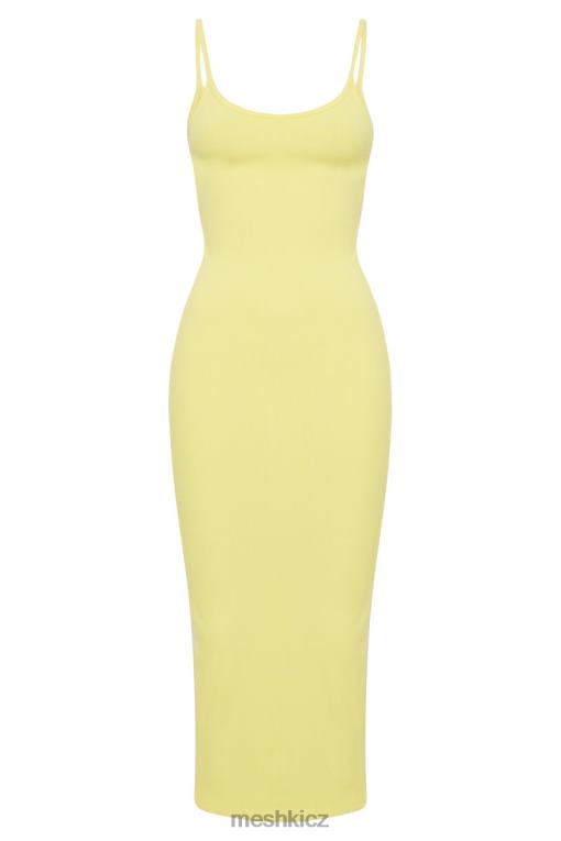 oblečení Meshki alexis žebrované cami midi šaty žlutá V0D0D526