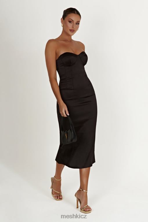 oblečení Meshki bryony cupped bodycon midi šaty Černá V0D0D393