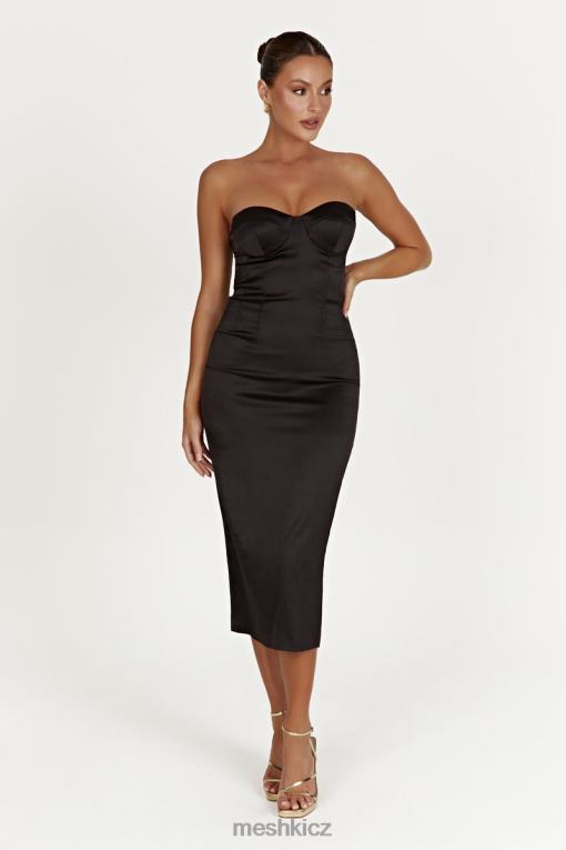 oblečení Meshki bryony cupped bodycon midi šaty Černá V0D0D393