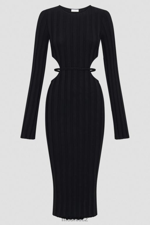 oblečení Meshki elodie pletené midi šaty Černá V0D0D244