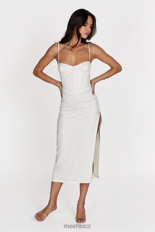 oblečení Meshki maggie korzetové midi šaty kost V0D0D570