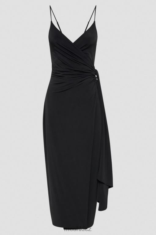oblečení Meshki zavinovací midi šaty caroline Černá V0D0D109