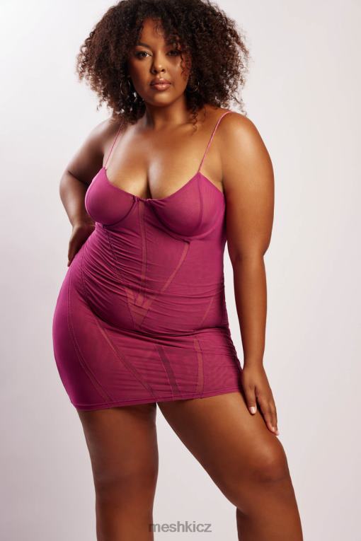 oblečení Meshki Mapelové minišaty ze síťoviny fialový V0D0D724