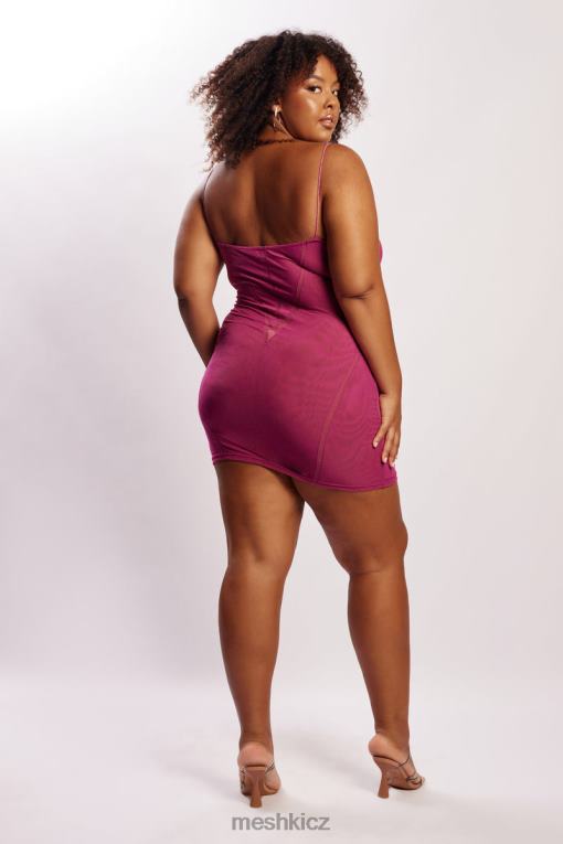 oblečení Meshki Mapelové minišaty ze síťoviny fialový V0D0D724