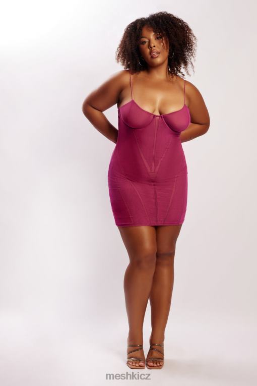 oblečení Meshki Mapelové minišaty ze síťoviny fialový V0D0D724