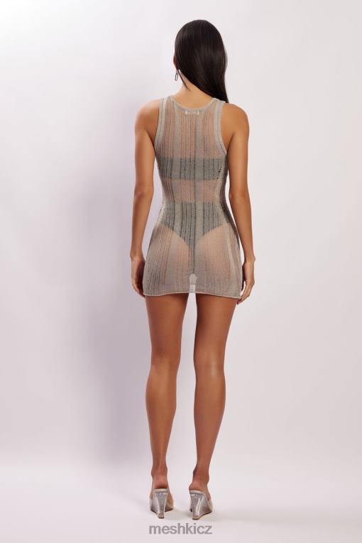 oblečení Meshki Valencia mini úpletové šaty Šedá V0D0D540