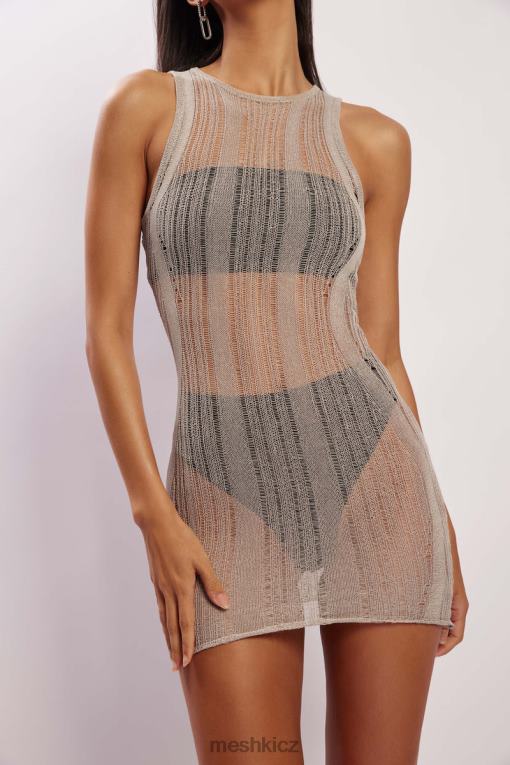 oblečení Meshki Valencia mini úpletové šaty Šedá V0D0D540