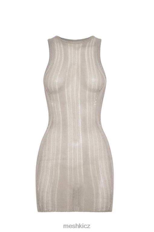 oblečení Meshki Valencia mini úpletové šaty Šedá V0D0D540