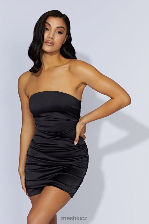 oblečení Meshki corinne ruched mini šaty Černá V0D0D628