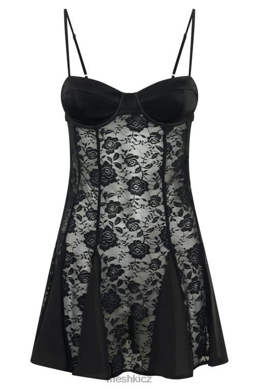 oblečení Meshki krajkové minišaty lolita Černá V0D0D411