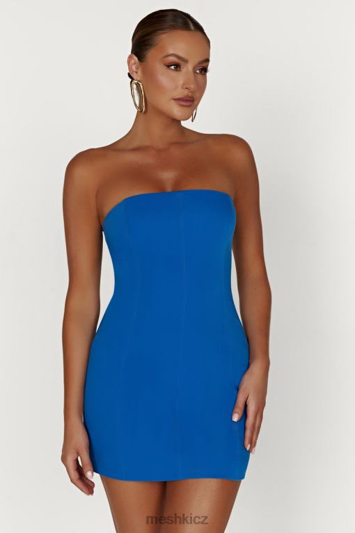 oblečení Meshki maci krepové mini šaty kobaltová modř V0D0D174