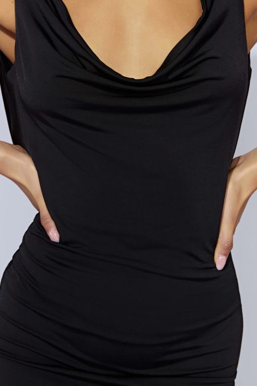 oblečení Meshki minišaty juliette cowl Černá V0D0D562