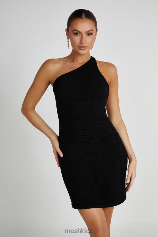 oblečení Meshki minišaty z paisley úpletu Černá V0D0D139