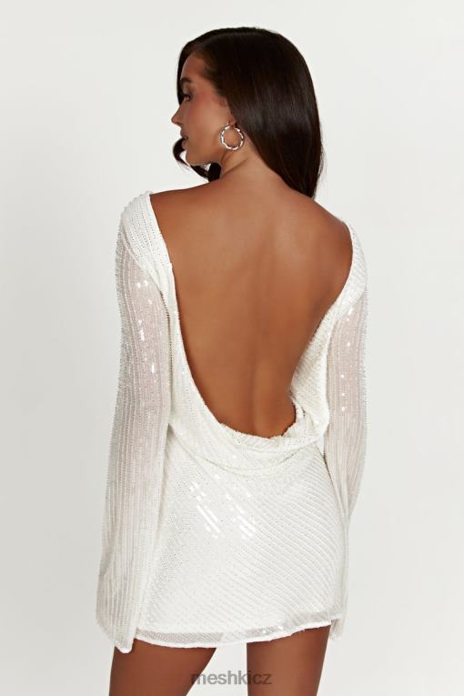 oblečení Meshki nala flitrové mini šaty bílý V0D0D123