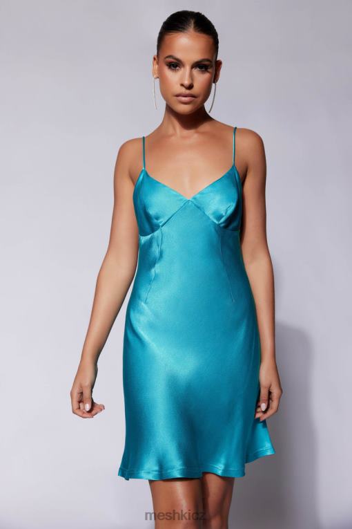 oblečení Meshki porter mini slip šaty azurová modrá V0D0D680