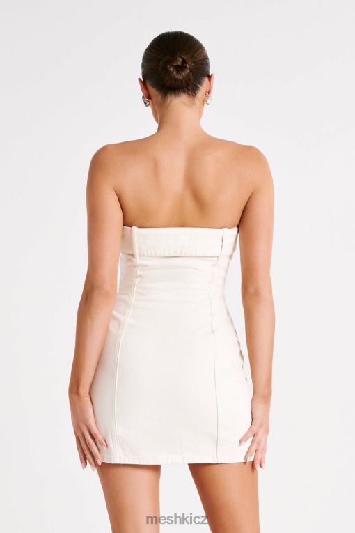 oblečení Meshki teddi džínové mini šaty ecru V0D0D105