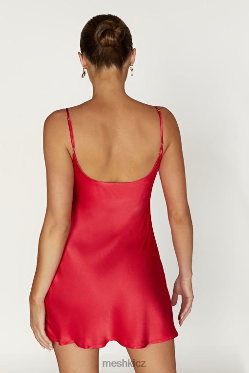 oblečení Meshki valentinské saténové minišaty Červené V0D0D348