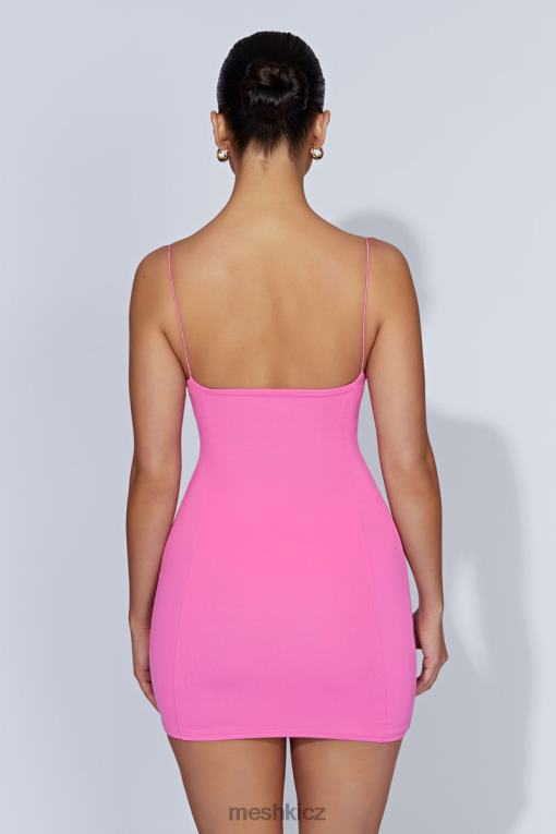 oblečení Meshki zamlžené obrysové minišaty žvýkačka růžová V0D0D281
