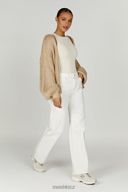 oblečení Meshki irina masivní pletený svetr taupe V0D0D1627