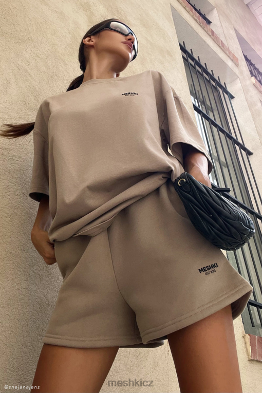 oblečení Meshki oversized tričko Jaimie cement V0D0D935