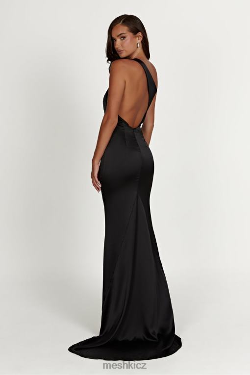 oblečení Meshki šaty harper s jedním ramenem Černá V0D0D232