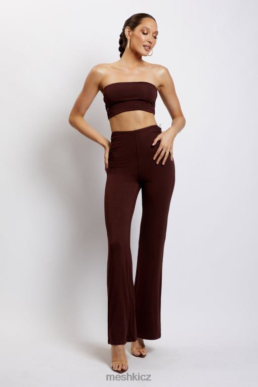 oblečení Meshki eleanor kravatu do bočního bandeau čokoláda V0D0D1192