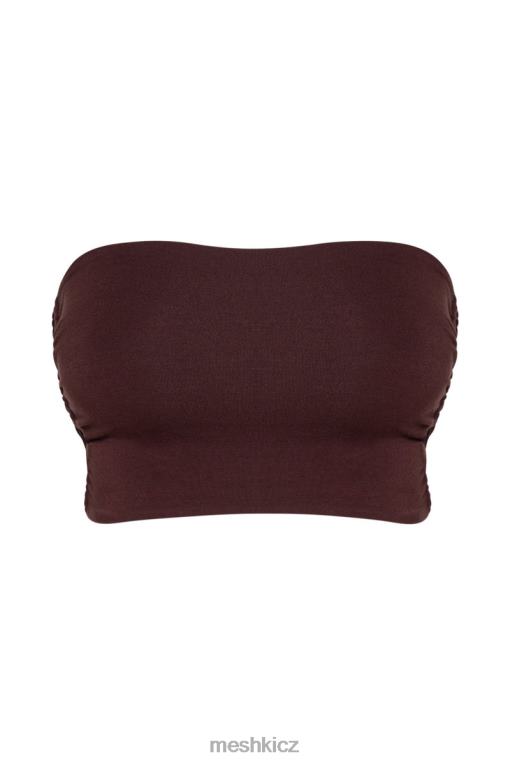 oblečení Meshki eleanor kravatu do bočního bandeau čokoláda V0D0D1192