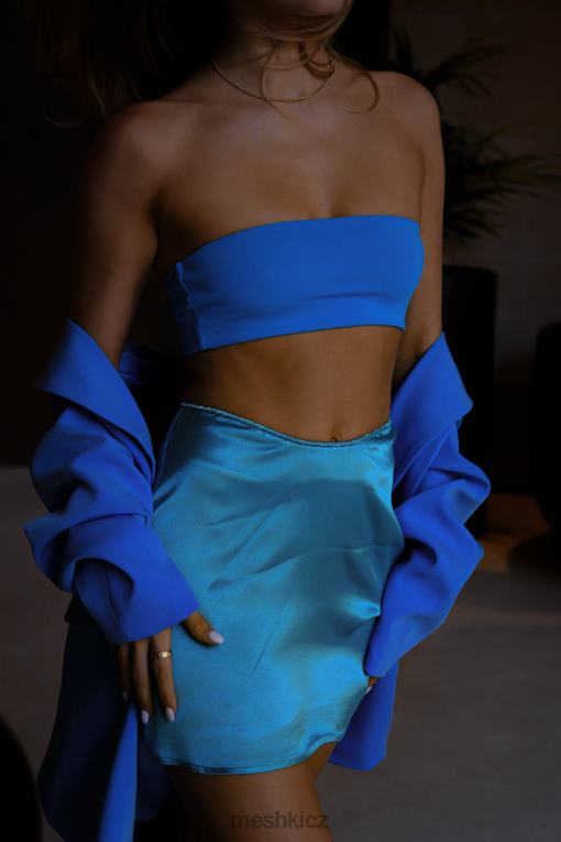 oblečení Meshki mackenzie bandeau azurová modrá V0D0D1168