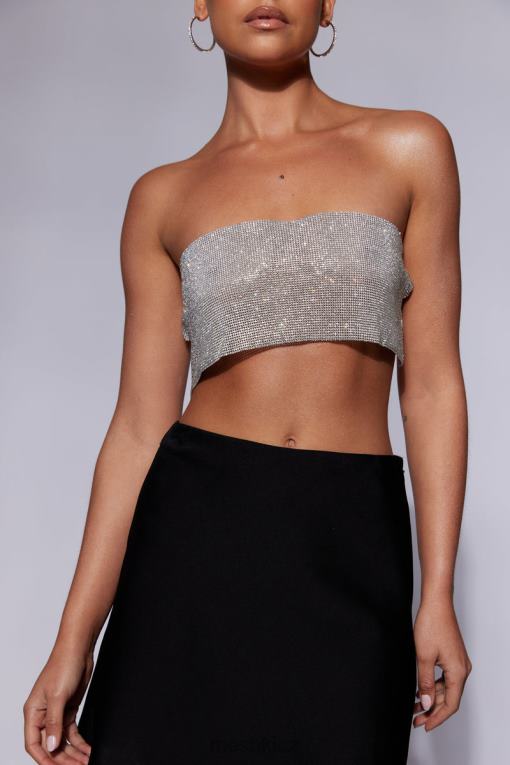 oblečení Meshki valerie diamante bandeau stříbrný V0D0D920