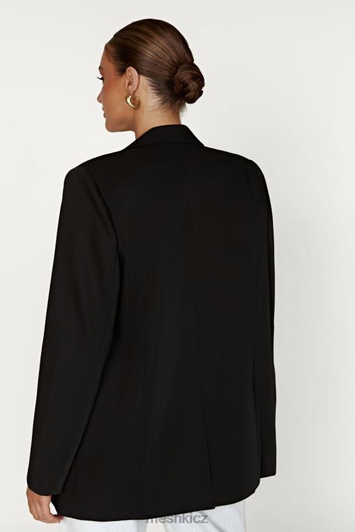 oblečení Meshki madison oversized sako Černá V0D0D1645