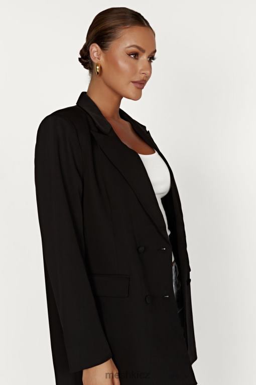 oblečení Meshki madison oversized sako Černá V0D0D1645