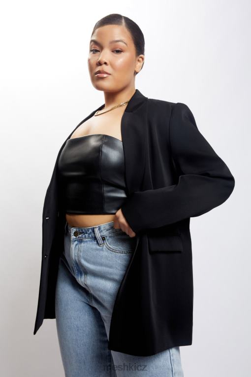 oblečení Meshki madison oversized sako Černá V0D0D1645
