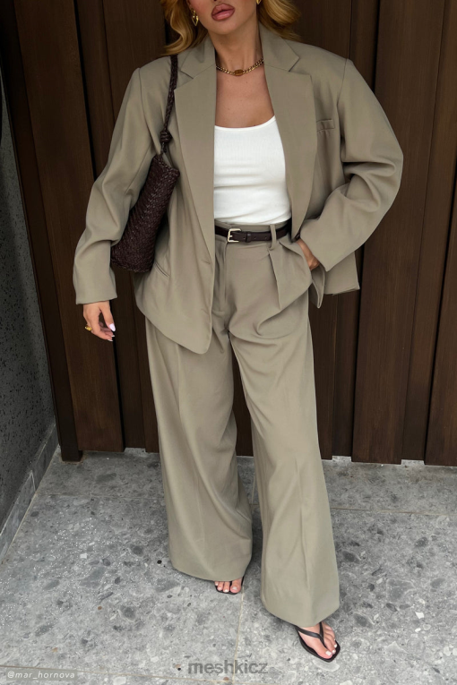 oblečení Meshki simone oversized sako olivový V0D0D1637