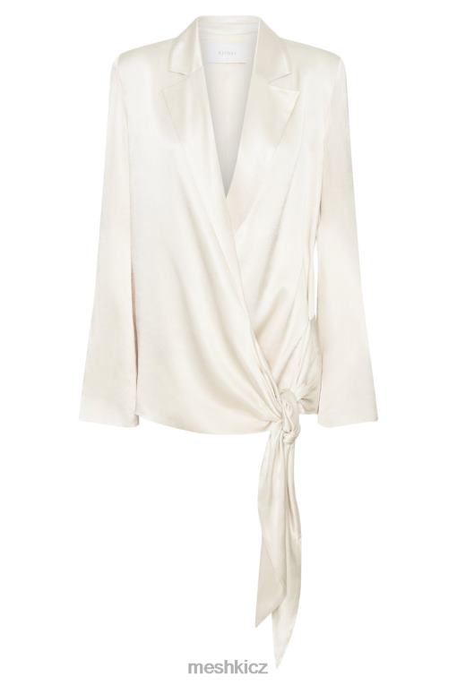 oblečení Meshki saténové sako aspyn slonová kost V0D0D1653