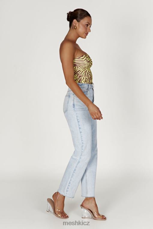 oblečení Meshki crop top dina bandeau zebra tisk V0D0D980