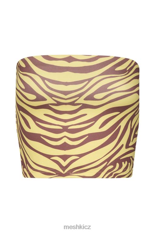 oblečení Meshki crop top dina bandeau zebra tisk V0D0D980