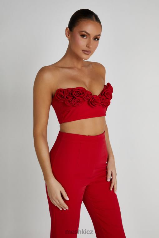 oblečení Meshki crop top paloma rose Červené V0D0D816