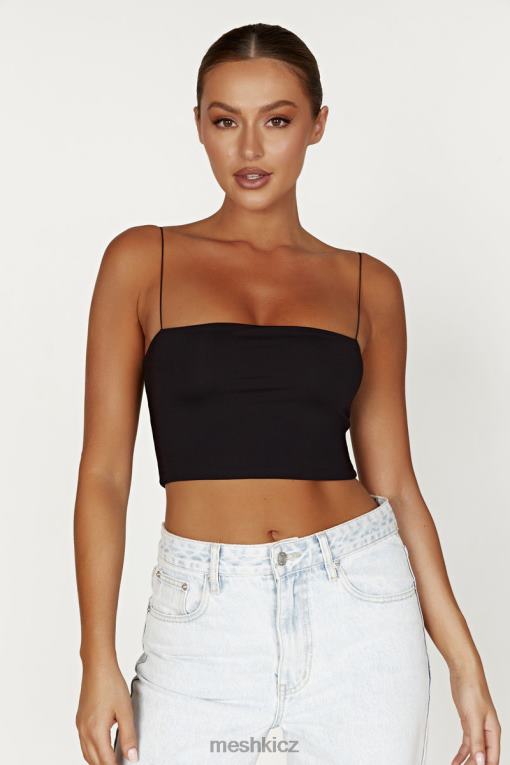 oblečení Meshki crop top yvonne cami Černá V0D0D939