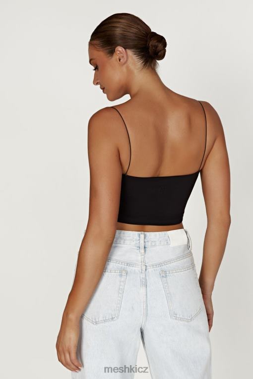 oblečení Meshki crop top yvonne cami Černá V0D0D939